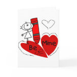 Stick Girl Be Mine Valentine