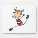 Stick Girl Gymnast Mousepad