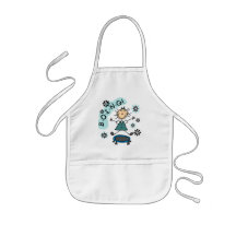 Stick Girl on Trampoline T-shirts and Gifts Aprons