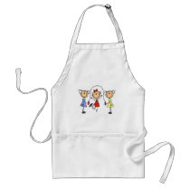 Stick Girls Jumping Rope Apron