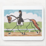 STICK HORSE Chestnut Dressage Trot mousepads