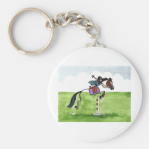STICK HORSE Pony Showjumping Keychain