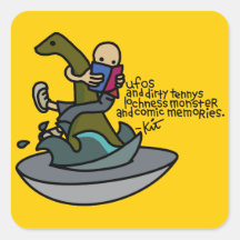 stick it on your ufo. square sticker