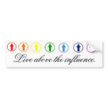 Stick it to the influence - Rainbow. Bumper Stickers