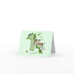 Stick Monkey Swing 1st Birthday cards