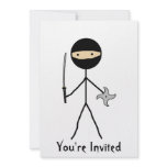 Stick Ninja invitations