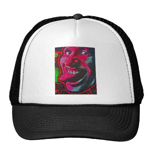 Stick Out Tongue, East Side Gallery, Berlin Wall-1 Mesh Hats