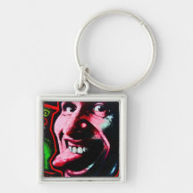 Stick Out Tongue, East Side Gallery, Berlin Wall-2 Keychains