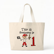 Stick Pirate 1st Birthday Tote Bags