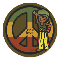 stick together. round sticker