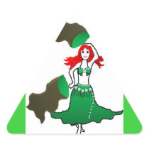 Sticker belly dancer tribal bollywood gypsy