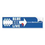 Sticker Blue Box Live bumper stickers