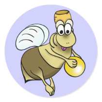 sticker "cartoon" funny bee