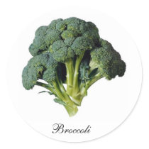 STICKER GREEN BROCCOLI HEALTH  BY ARA ARTIST