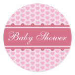 Sticker: Hearts - Baby shower