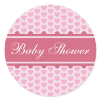 Sticker: Hearts - Baby shower