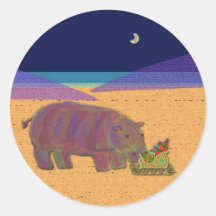 Sticker Hippo Holidays