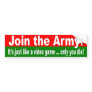 STICKER join army Bumper Sticker