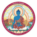 STICKER Medicine Buddha - with mantra