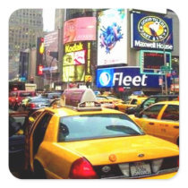 STICKER NEW YORK TAXI SEVENTH AVE ara artist