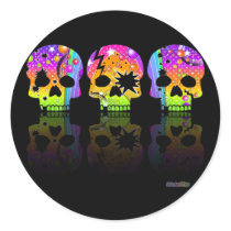 Sticker - POP ART SKULLS