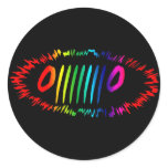 Sticker - rainbow grille - tie dye halo