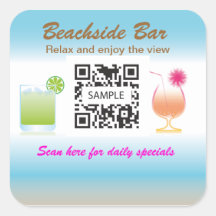 Sticker Template Beachside Bar