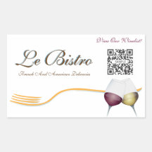 Sticker Template Fine Dining French
