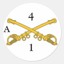 Sticker with  4cav insignia, 4, 1, A