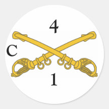 Sticker with 4cav insignia, 4, 1, C