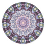 STICKER with Decorative Blues and Mauves pattern