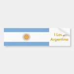 Sticker with Flag of Argentina Bumper Sticker