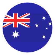 Sticker with Flag of Australia