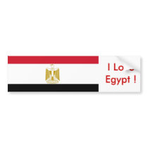 Sticker with Flag of Egypt Bumper Stickers