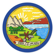 Sticker with Flag of Montana