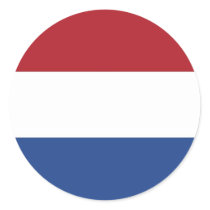 Sticker with Flag of Netherlands