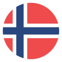 Sticker with Flag of Norway