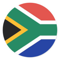 Sticker with Flag of South Africa