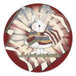 Stickers - Patriotic Bunny Rabbit
