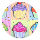 Stickers - Pop Art Cupcakes 3448