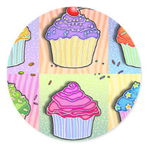Stickers - Pop Art Cupcakes 3448