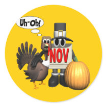 Stickers - Thanksgiving Turkey