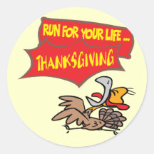 Stickers - Thanksgiving Turkey Run