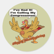 Stickers - Turkey Calling Congressman