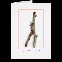 Stickfigure Thank You card cards