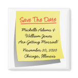 Sticky Note Save The Date Magnet