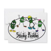 Sticky Pickle Logo Personalized Announcements