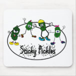 Sticky Pickle Logo mousepads