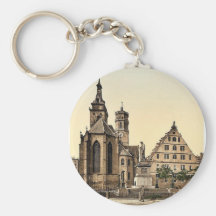 Stiftkirche, Stuttgart, Wurtemburg, Germany rare P Keychain