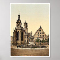 Stiftkirche, Stuttgart, Wurtemburg, Germany rare P Print
